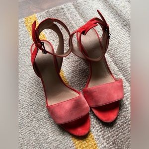 Coral sandals from Madewell